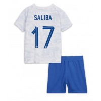 Francuska William Saliba #17 Gostujuci Dres za djecu SP 2022 Kratak Rukav (+ Kratke hlače)